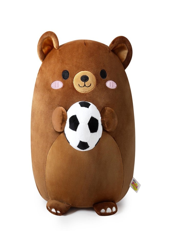 Onsoyours Original Bear Plush with Soccer Ball, Cute 12 inch Sport Brown Bear Stuffed Animal, Ultra Soft Collectible Hugging Gift Plush Toy - Image 2